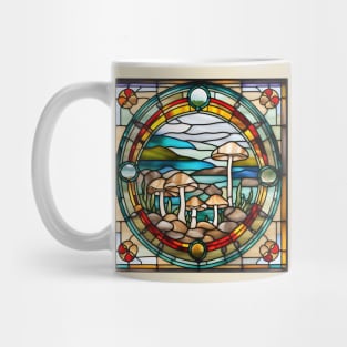 Honey Mushies Stained Glass Mug